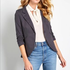 ModCloth quarter length sleeves in grey, size medium